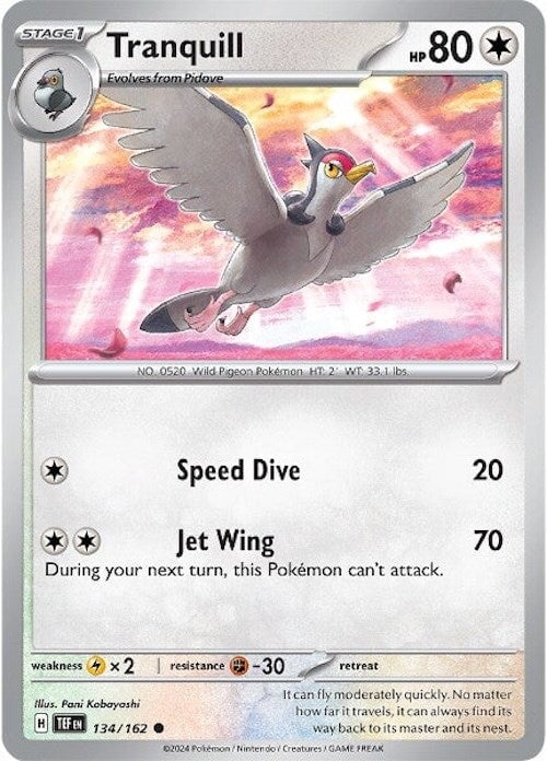 Tranquill (134/162) [Scarlet & Violet: Temporal Forces] 