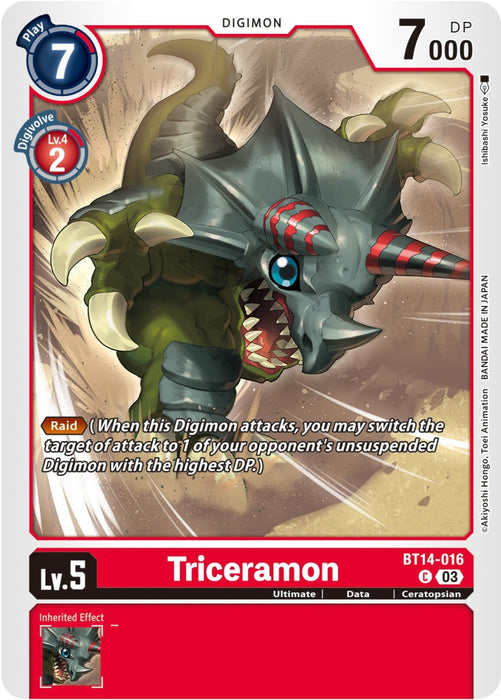Triceramon (BT14-016 C) 