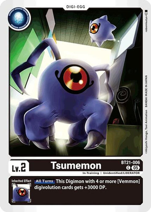 Tsumemon (#BT21-006 C) (World Convergence) Near Mint 