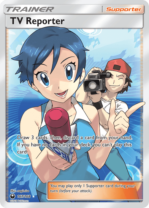 TV Reporter (Full Art) [SM - Celestial Storm] 