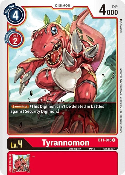 Tyrannomon (#BT1-016 R) (Release Special Booster 1.0) Near Mint 