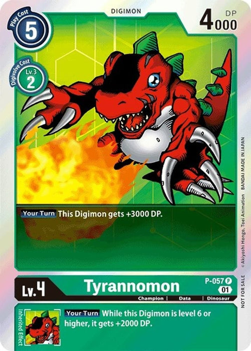 Tyrannomon (Official Tournament Pack Vol.4) (#P-057 P) (Digimon Promotion Cards) Near Mint 