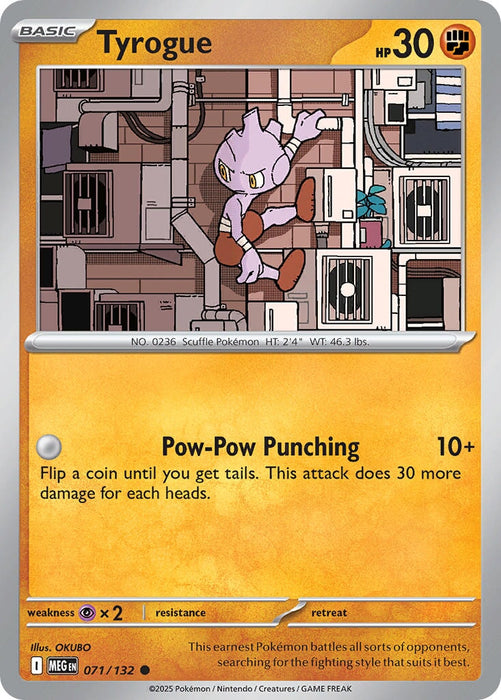 Tyrogue (071/132) [Mega Evolution: Base Set] 