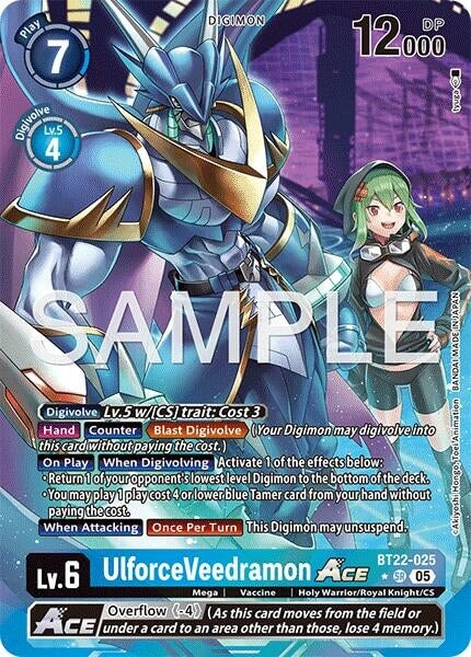 UlforceVeedramon ACE (Alternate Art) (BT22-025 SR) 