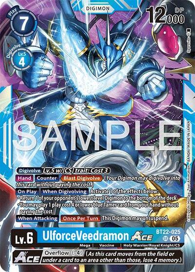 UlforceVeedramon ACE (#BT22-025 SR) (Cyber Eden) 