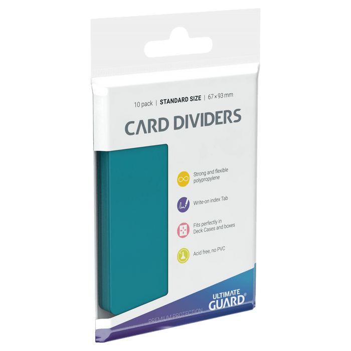 Ultimate Guard Card Dividers - Standard Size (10) Petrol 