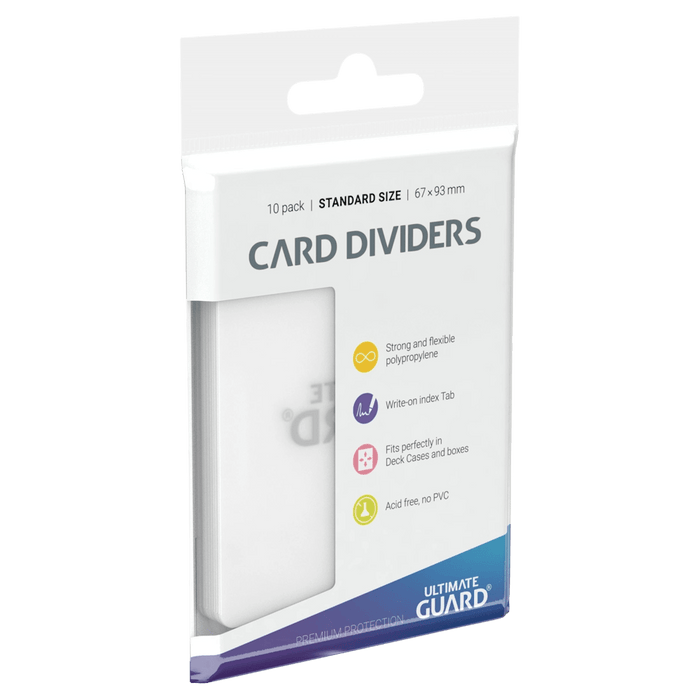 Ultimate Guard Card Dividers - Standard Size (10) Transparent 