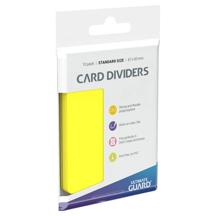 Ultimate Guard Card Dividers - Standard Size (10) Yellow 