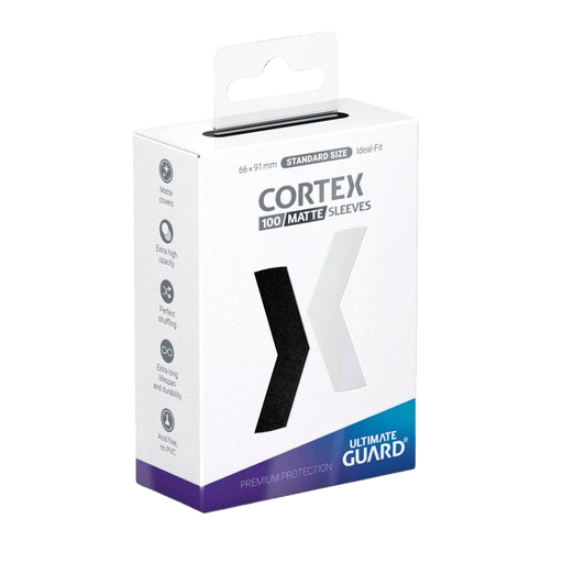 Ultimate Guard Cortex Sleeves - Standard Size (100) Black Matte 