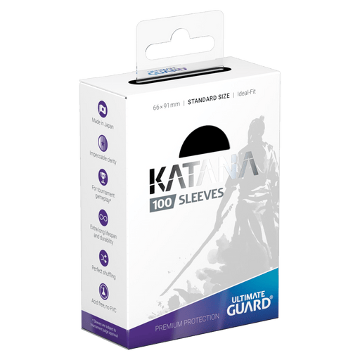 Ultimate Guard Katana Sleeves - Standard Size (100) Black 