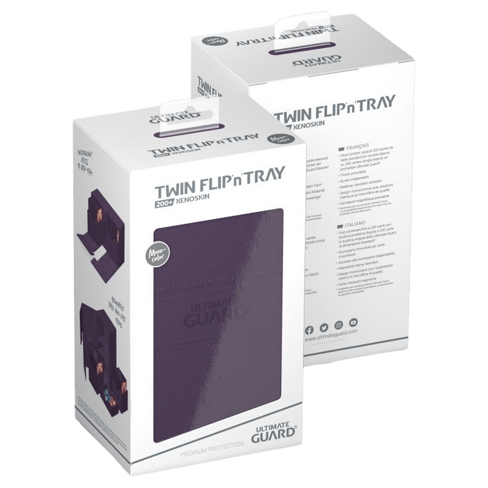Ultimate Guard Twin Flip'n'Tray Xenoskin 200+: Purple