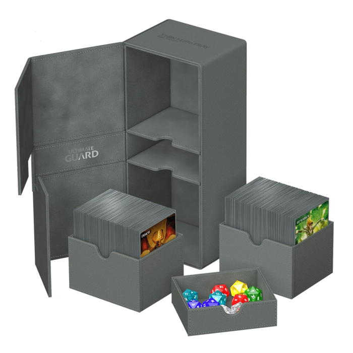 Ultimate Guard Twin Flip'n'Tray XenoSkin - 266+ Grey 