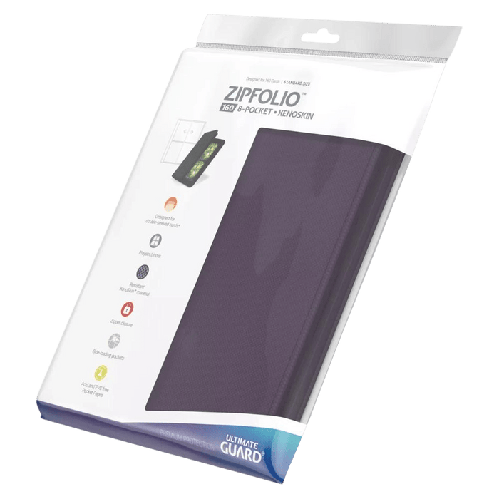 Ultimate Guard Zipfolio Xenoskin - 160 (8 Pocket) Purple 