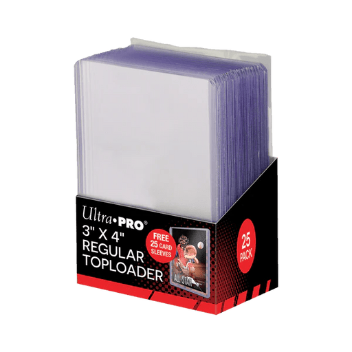 Ultra Pro 3" x 4" Regular Toploader with Bonus Sleeves (25) 