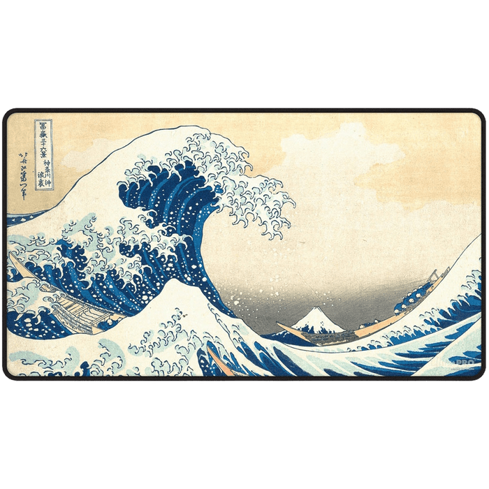 Ultra Pro Black Stitched Playmat: The Great Wave Off Kanagawa 
