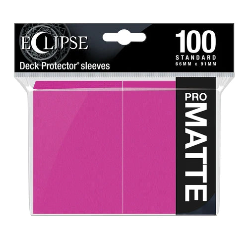 Ultra Pro Eclipse Matte Sleeves - Standard Size (100) Hot Pink 