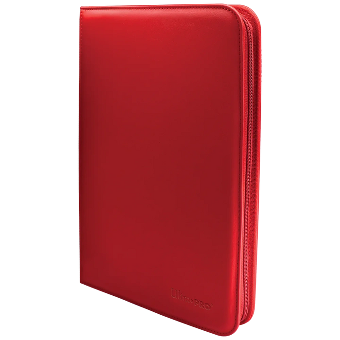 Ultra Pro Vivid 9-Pocket Zippered PRO-Binder Red 