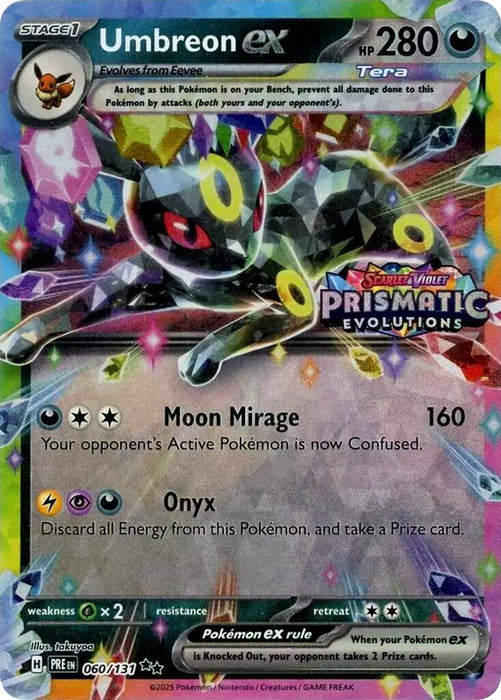 Umbreon ex (060/131) (Prismatic Evolutions Stamp) [Scarlet & Violet: Prismatic Evolutions] 