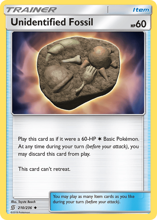 Unidentified Fossil (210/236) [Sun & Moon: Unified Minds] 
