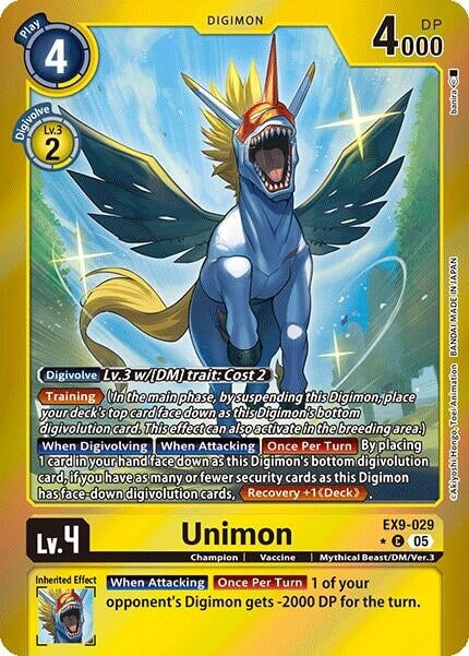 Unimon (Limited Foil) (EX9-029 C) 
