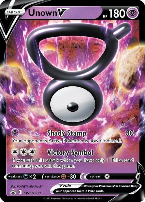 Unown V (SWSH300) [Sword & Shield: Black Star Promos] 