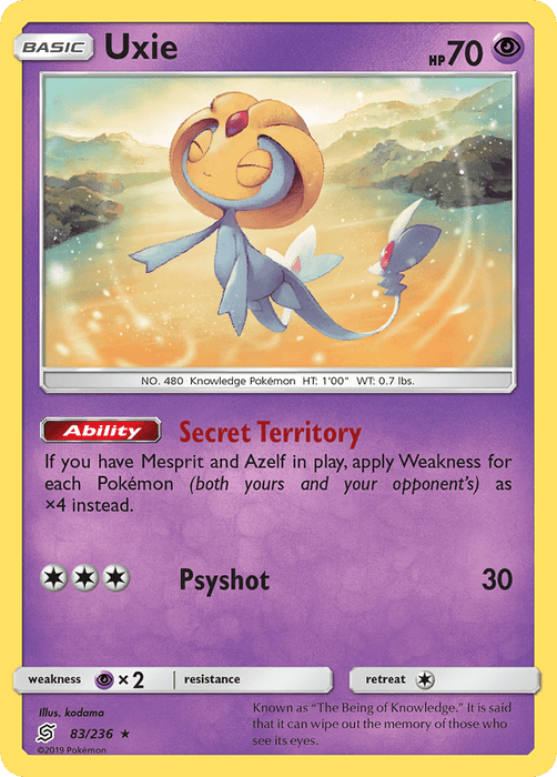 Uxie (83/236) [Sun & Moon: Unified Minds] 
