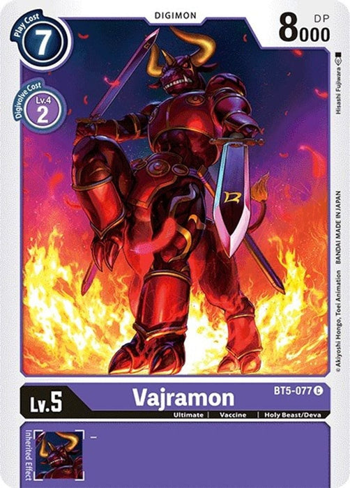 Vajramon (#BT5-077 C) (Battle of Omni) Near Mint 