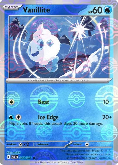 Vanillite (027/086) (Poke Ball Pattern) [Scarlet & Violet: White Flare] 