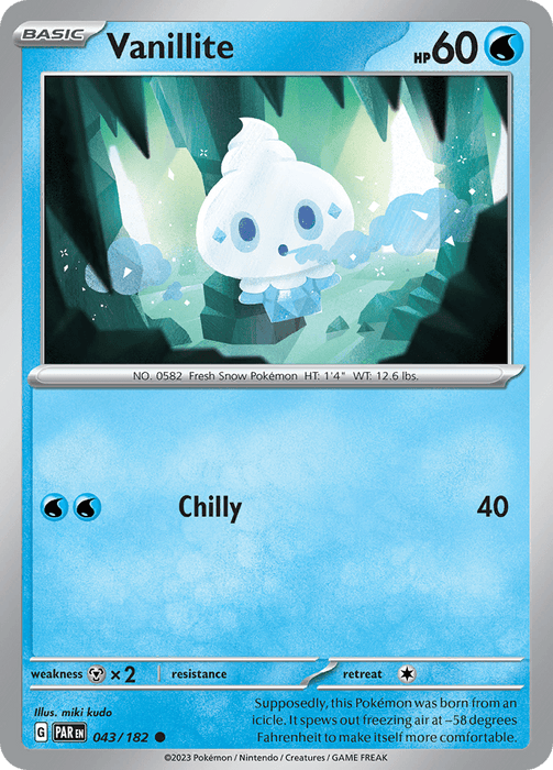 Vanillite (043/182) [Scarlet & Violet: Paradox Rift] 
