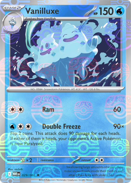 Vanilluxe (029/086) (Master Ball Pattern) [Scarlet & Violet: White Flare] 