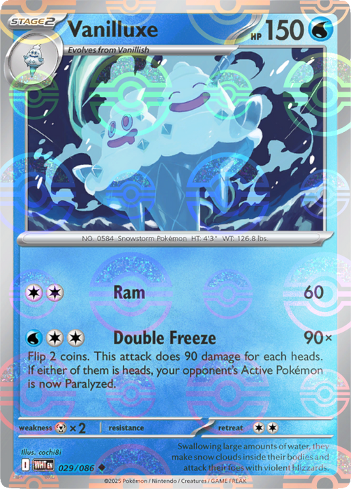 Vanilluxe (029/086) (Poke Ball Pattern) [Scarlet & Violet: White Flare] 