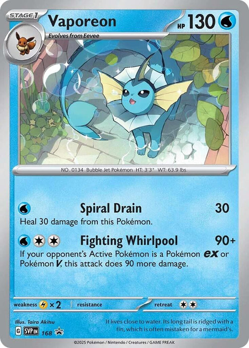 Vaporeon (SVP168) [Scarlet & Violet: Black Star Promos] 