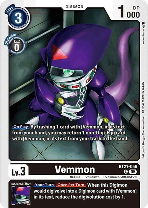 Vemmon (#BT21-056 C) (World Convergence) Near Mint 