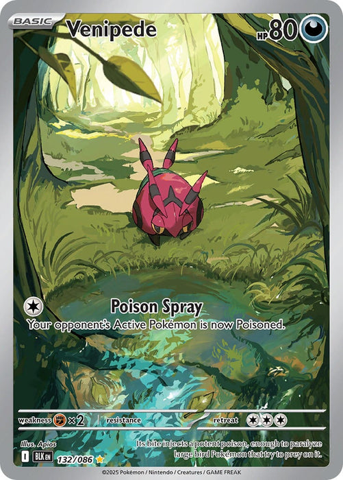 Venipede (132/086) [Scarlet & Violet: Black Bolt] 