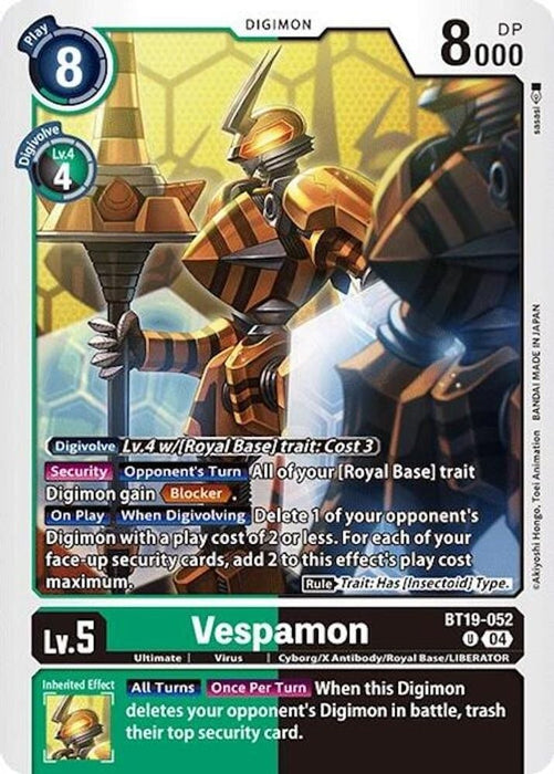 Vespamon (#BT19-052 U) (Release Special Booster 2.0) Near Mint 