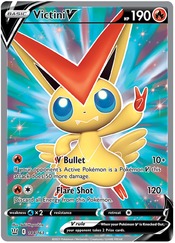 mcdonalds pokemon card victini Victini V (Full Art) [SWSH05: Battle Styles] — Manta Trading