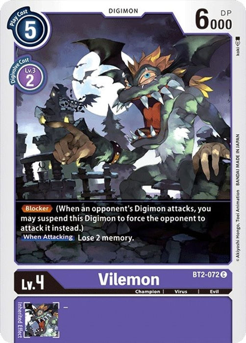 Vilemon (#BT2-072 C) (Release Special Booster 1.0) Near Mint 