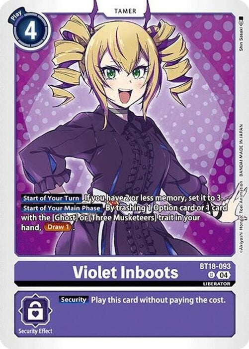 Violet Inboots - BT18-093 (#BT18-093 U) (Release Special Booster 2.0) Near Mint 