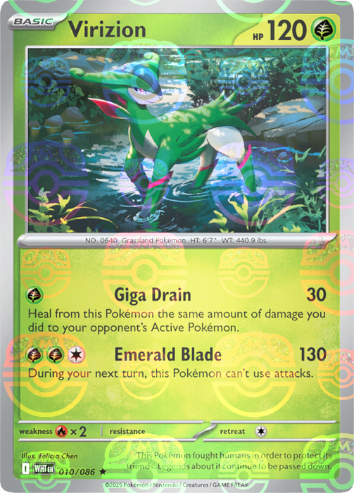 Virizion (010/086) (Master Ball Pattern) [Scarlet & Violet: White Flare] 