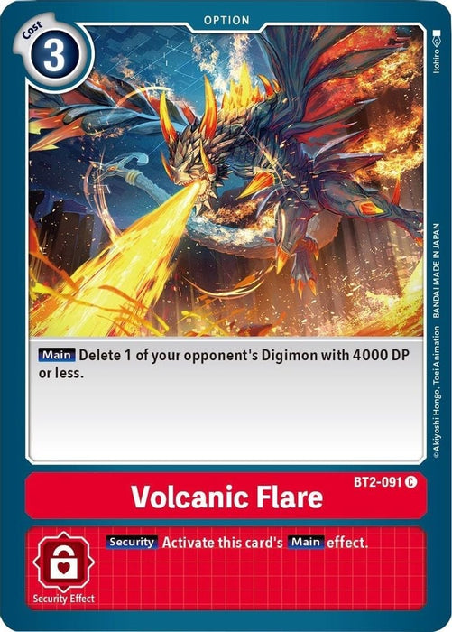 Volcanic Flare (#BT2-091 C) (Release Special Booster 1.5) Near Mint 