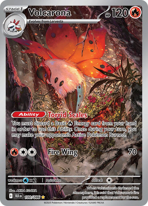 Volcarona (100/086) [Scarlet & Violet: Black Bolt] 