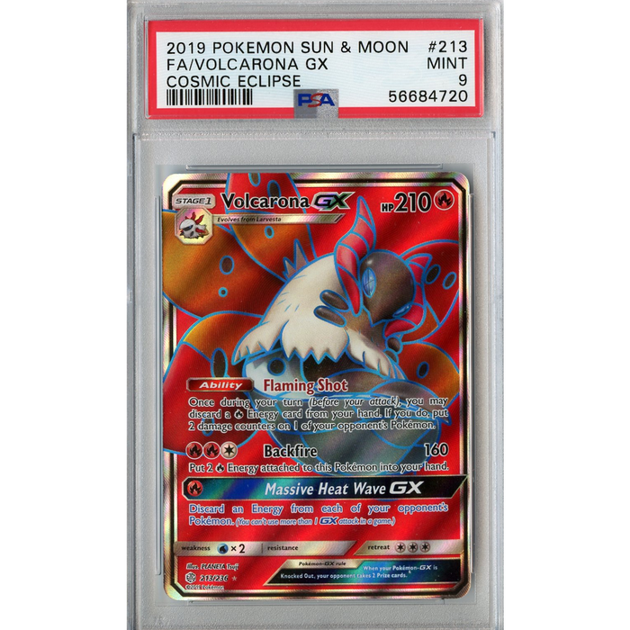 Volcarona GX (213/236) - Full Art - Cosmic Eclipse [PSA 9] 