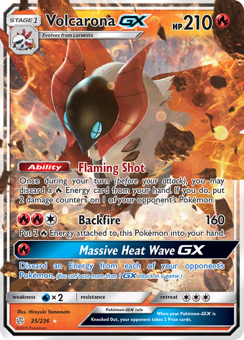 Volcarona GX [SM - Cosmic Eclipse] 