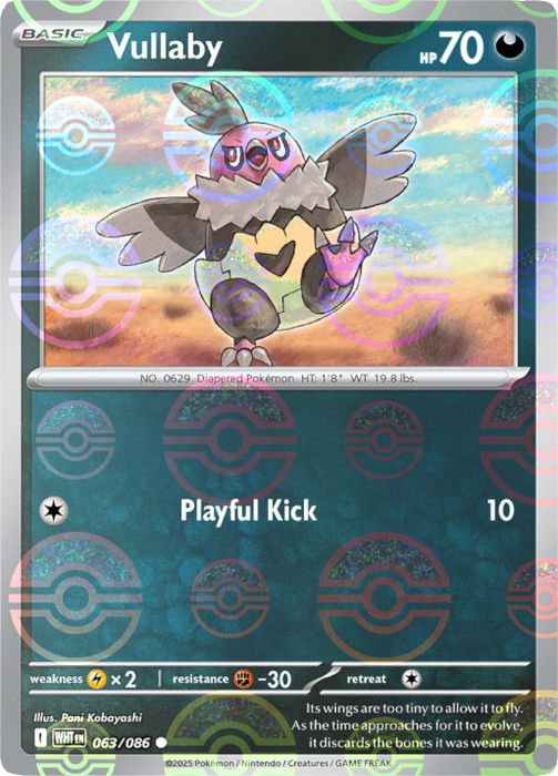 Vullaby (063/086) (Poke Ball Pattern) [Scarlet & Violet: White Flare] 