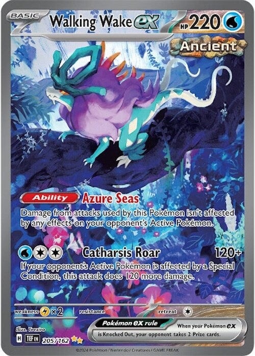 Walking Wake ex (205/162) [Scarlet & Violet: Temporal Forces] 