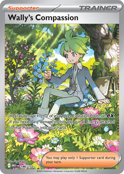 Wally's Compassion (186/132) [Mega Evolution: Base Set] 