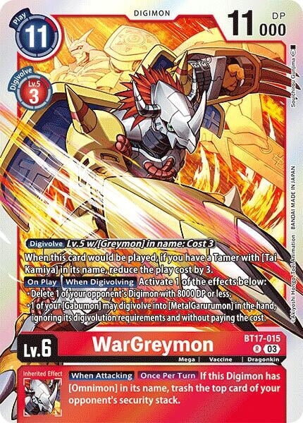WarGreymon (BT17-015 R) 