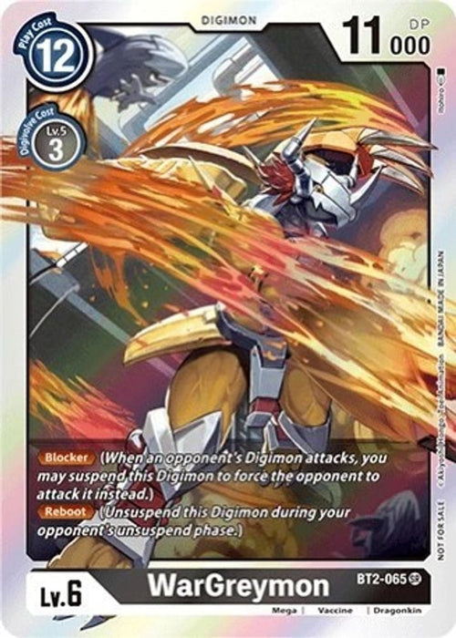 WarGreymon - BT2-065 (Classic Collection) (#BT2-065 SR) (Release Special Booster 1.0) Near Mint Foil 
