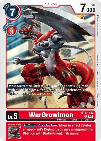 WarGrowlmon (BT17-013 C) 