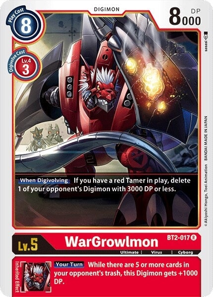 WarGrowlmon (BT2-017 R) 
